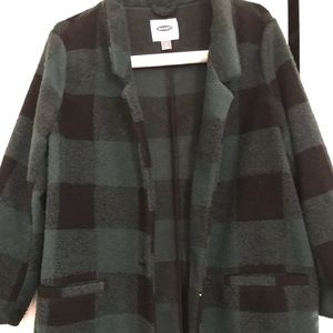 New Old Navy Green/black coat Large